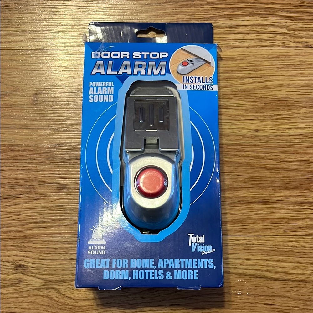 Door Stop Alarm with Red Button